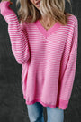 Scalloped Loose Sweater Florida Girl Fashion Boutique