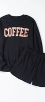 "Coffee" Sweatshirt and Shorts Set Florida Girl Fashion Boutique