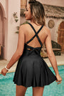 Black Crisscross Swim Dress Florida Girl Fashion Boutique