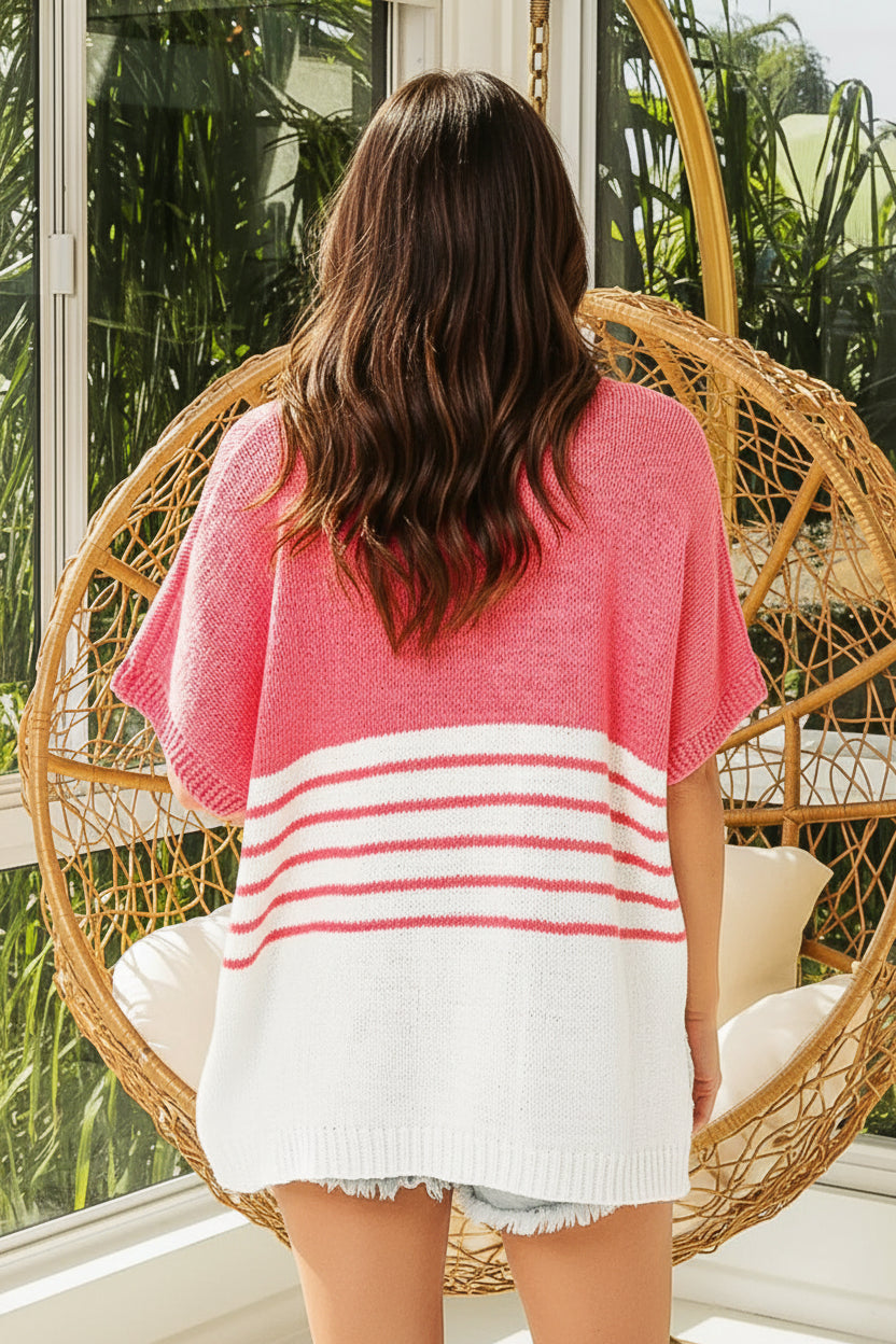 V Neck Knitted Top Florida Girl Fashion Boutique
