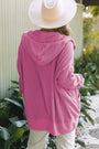 Waffle Knit Full Zipper Hooded Jacket Florida Girl Fashion Boutique