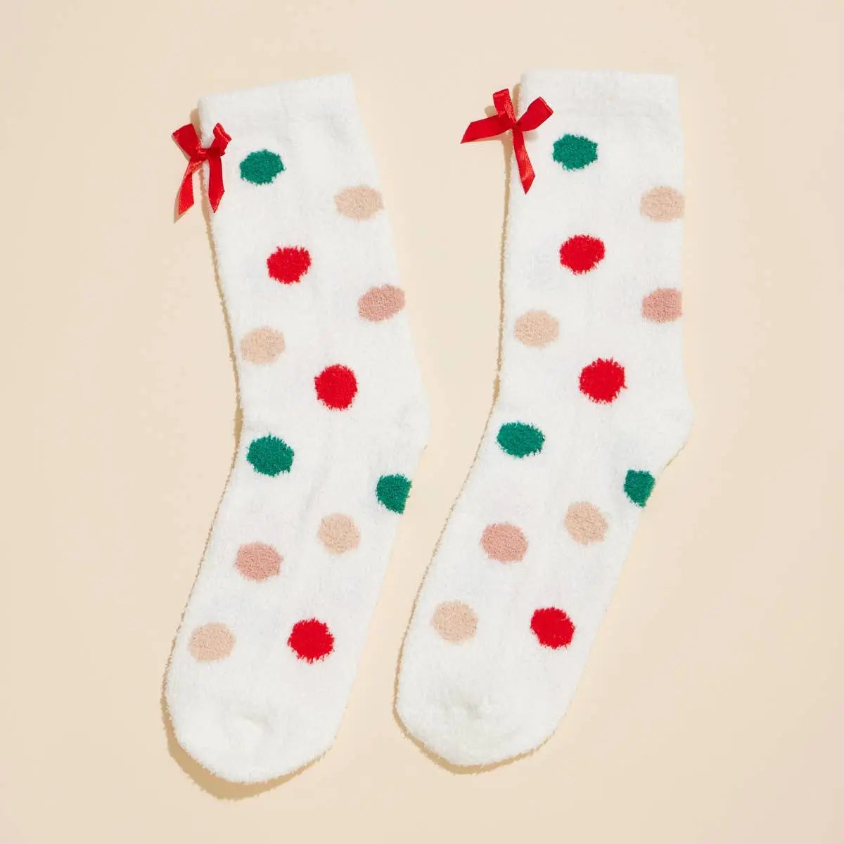 Christmas Fuzzy Socks Assorted Pack of 4 Frem