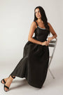 Solid Woven Midi Dress FLYING TOMATO