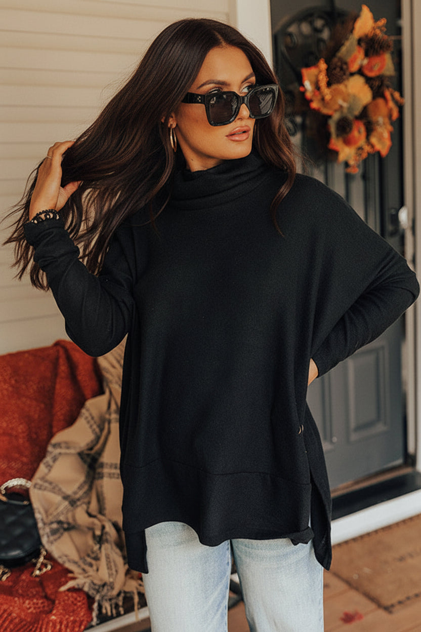 Cowl Neck Tunic Top Florida Girl Fashion Boutique
