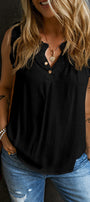 Button Split Tank Florida Girl Fashion Boutique