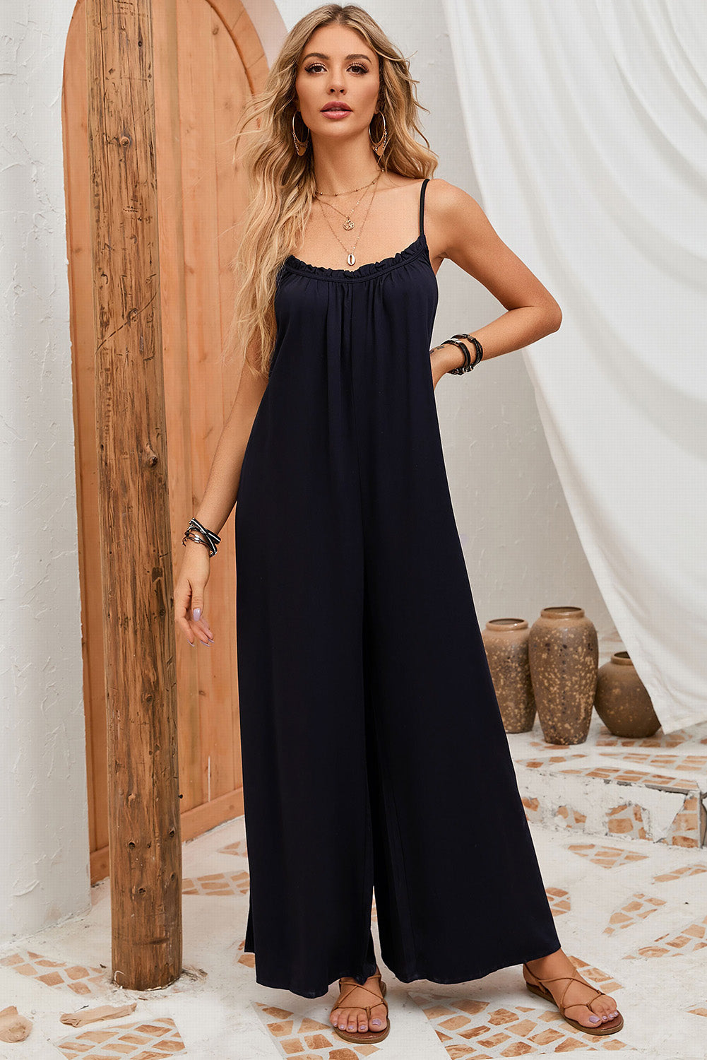 Black Backless Jumpsuit Florida Girl Fashion Boutique