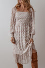 White Floral Smocked Dress Florida Girl Fashion Boutique