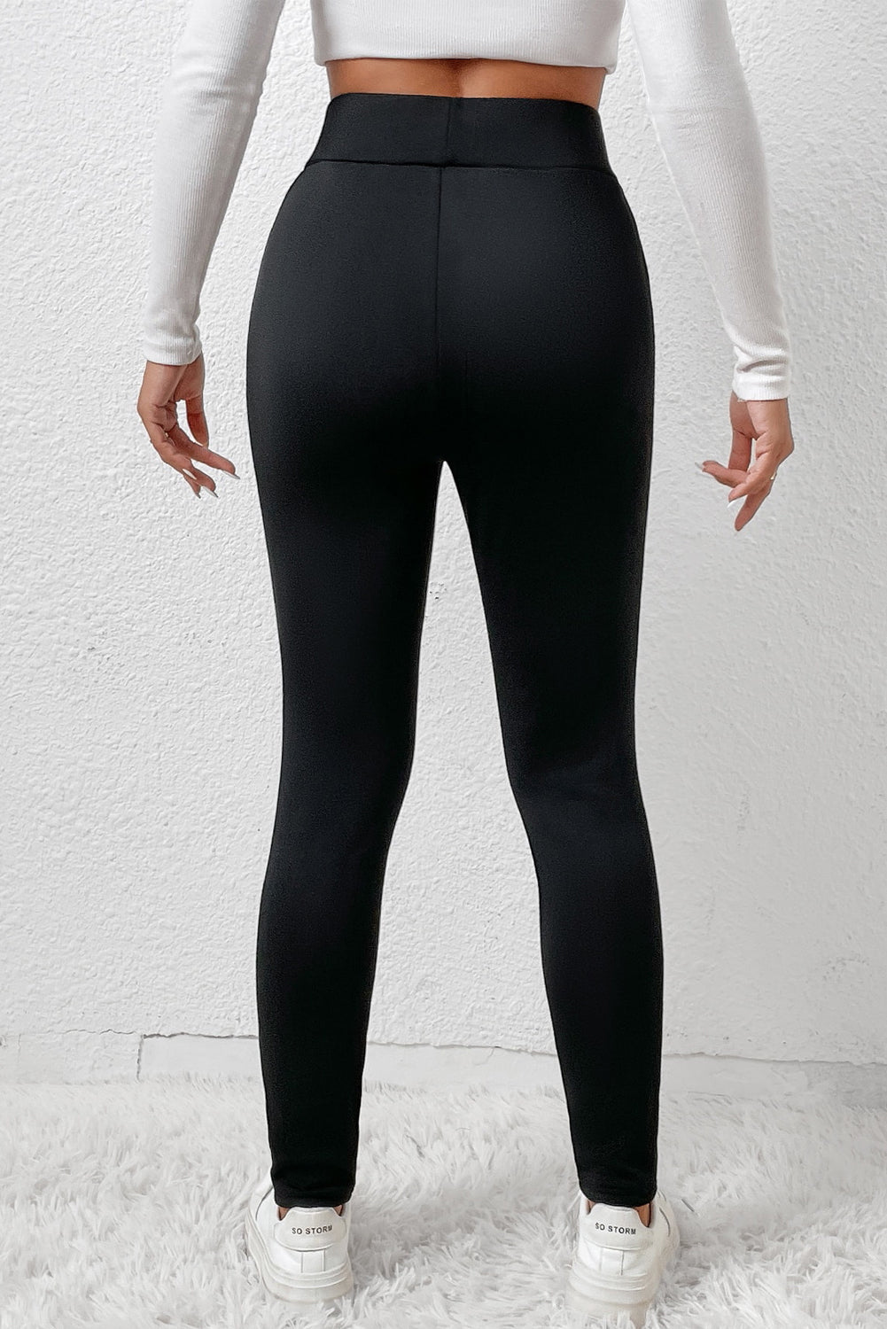 Black Fleece Lined Leggings Florida Girl Fashion Boutique