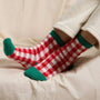 Christmas Fuzzy Socks Assorted Pack of 4 Frem