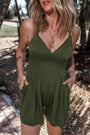 Spaghetti Strap Ribbed Romper Florida Girl Fashion Boutique