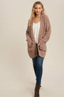 Boucle' Open Front Cardi Bluivy