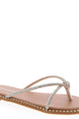 Rhinestone Studded Flip Flops Stella Shoes