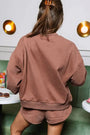 "Coffee" Sweatshirt and Shorts Set Florida Girl Fashion Boutique