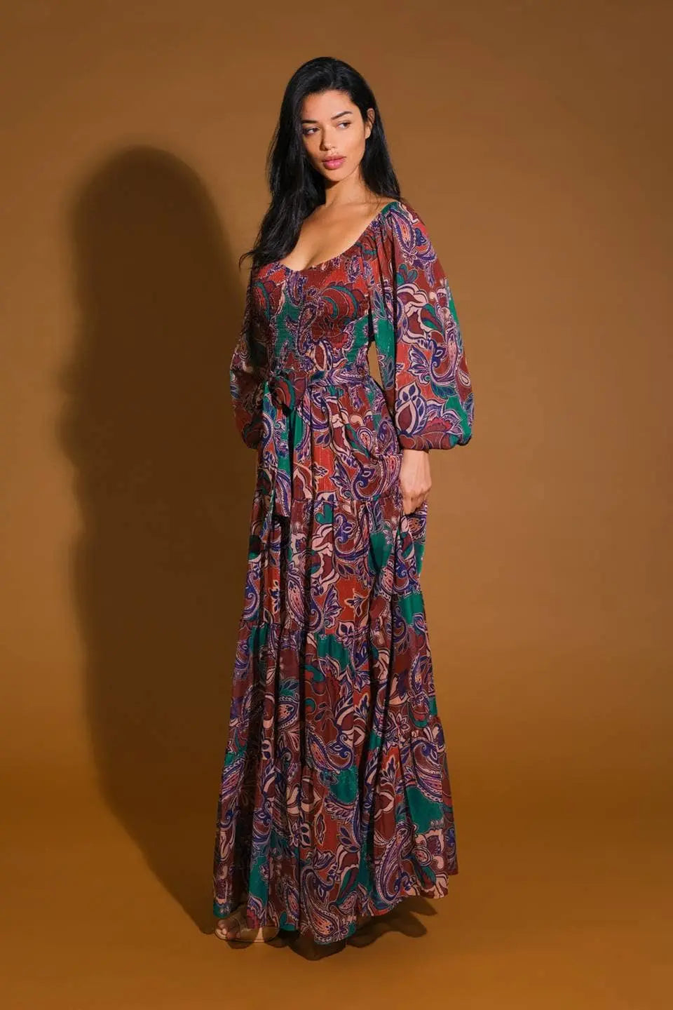 Paisley Maxi Dress FLYING TOMATO