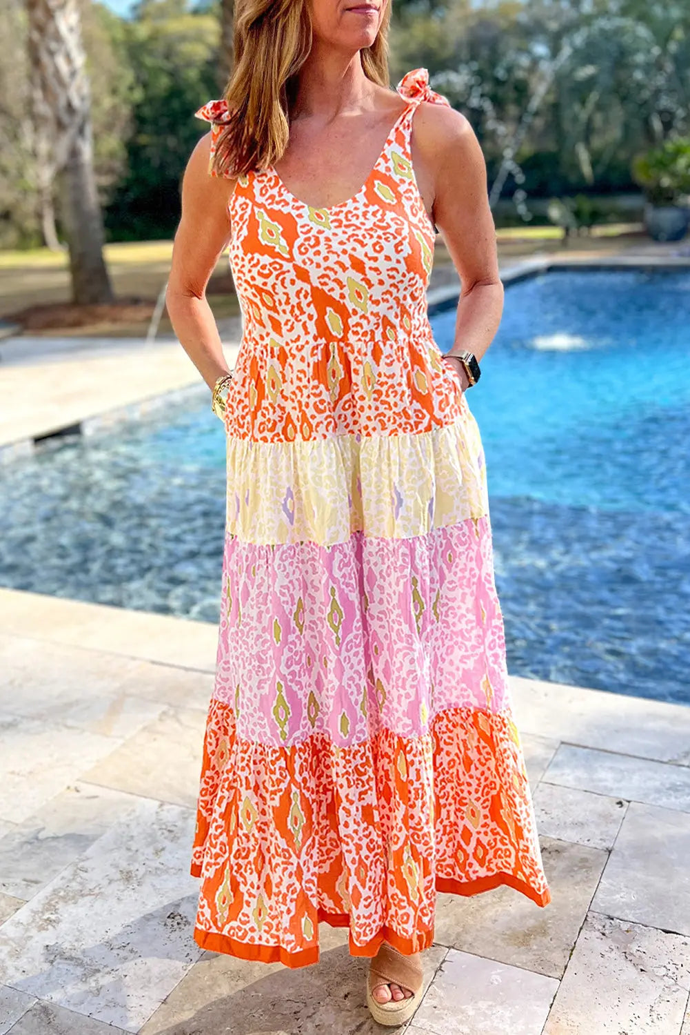 Leopard Colorblock Maxi Florida Girl Fashion Boutique