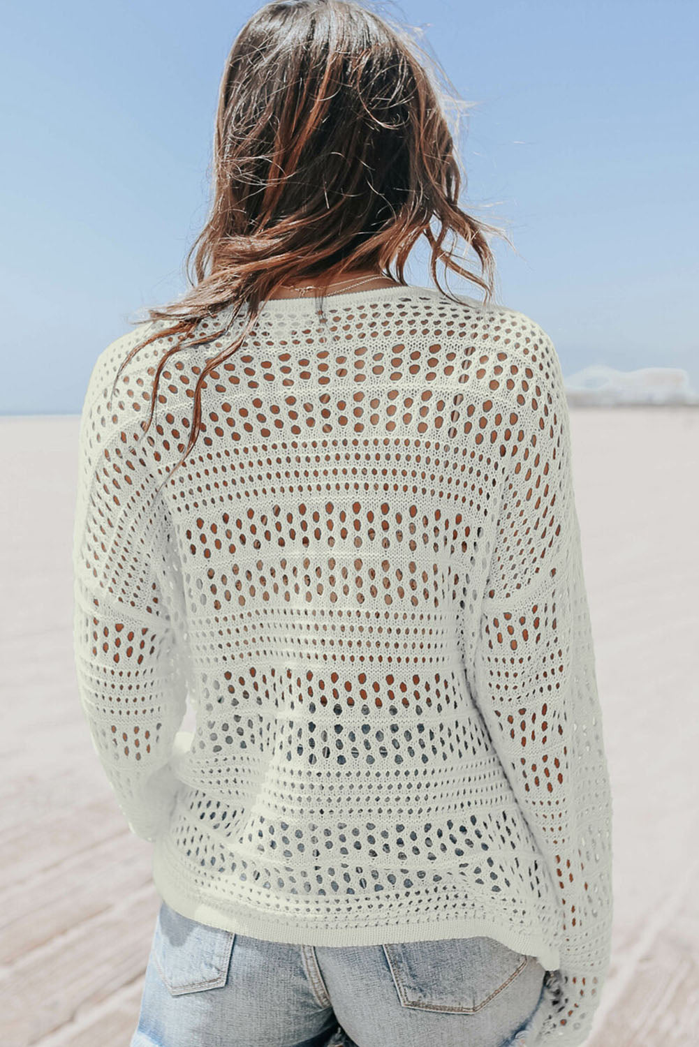 Crochet Pullover Sweater Florida Girl Fashion Boutique