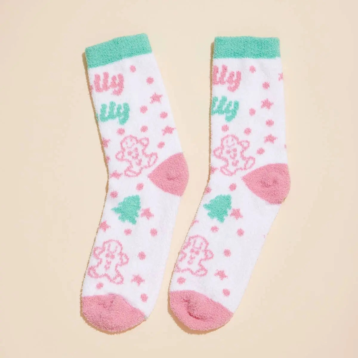 Christmas Fuzzy Socks Assorted Pack of 4 Frem