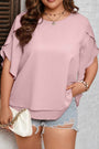 Frilly Overlap Blouse Florida Girl Fashion Boutique