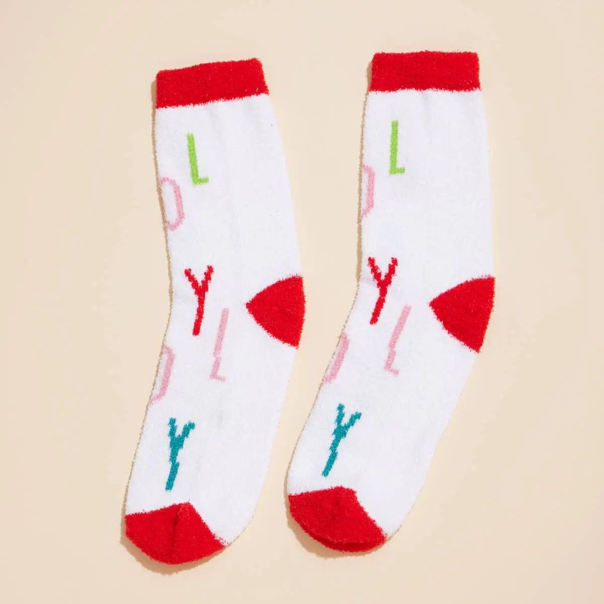 Christmas Fuzzy Socks Assorted Pack of 4 Frem