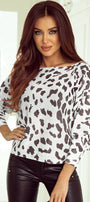 Leopard Crew Neck Sweater Florida Girl Fashion Boutique