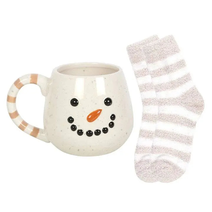 Snowman Christmas Mug and Socks Set Something Different Wholesale