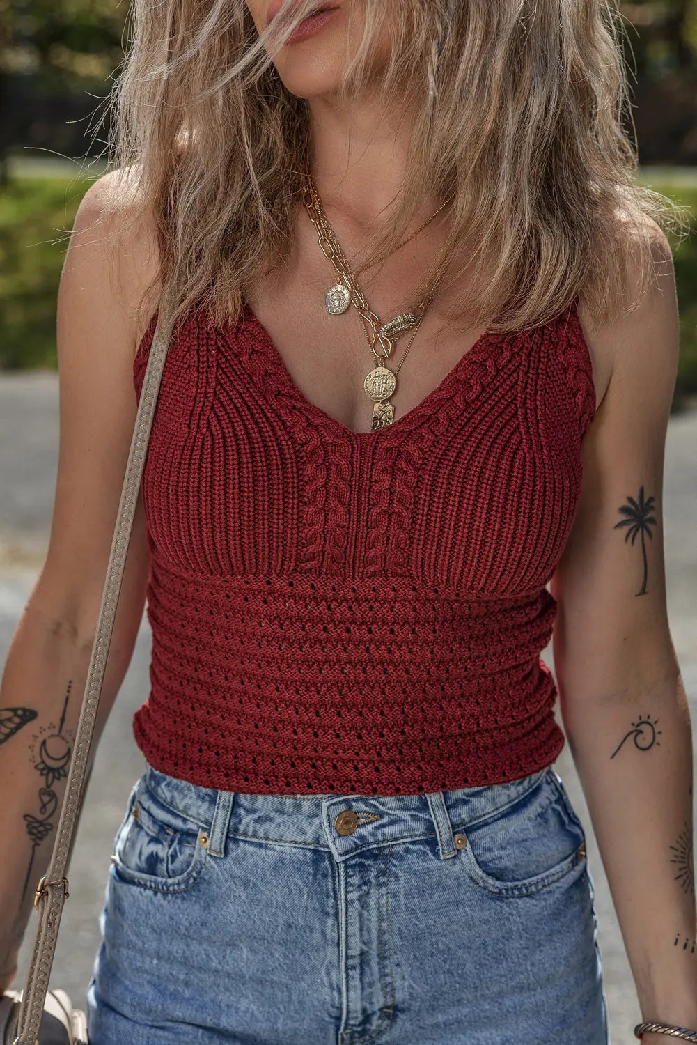 Cable Knit Sweater Tank Florida Girl Fashion Boutique