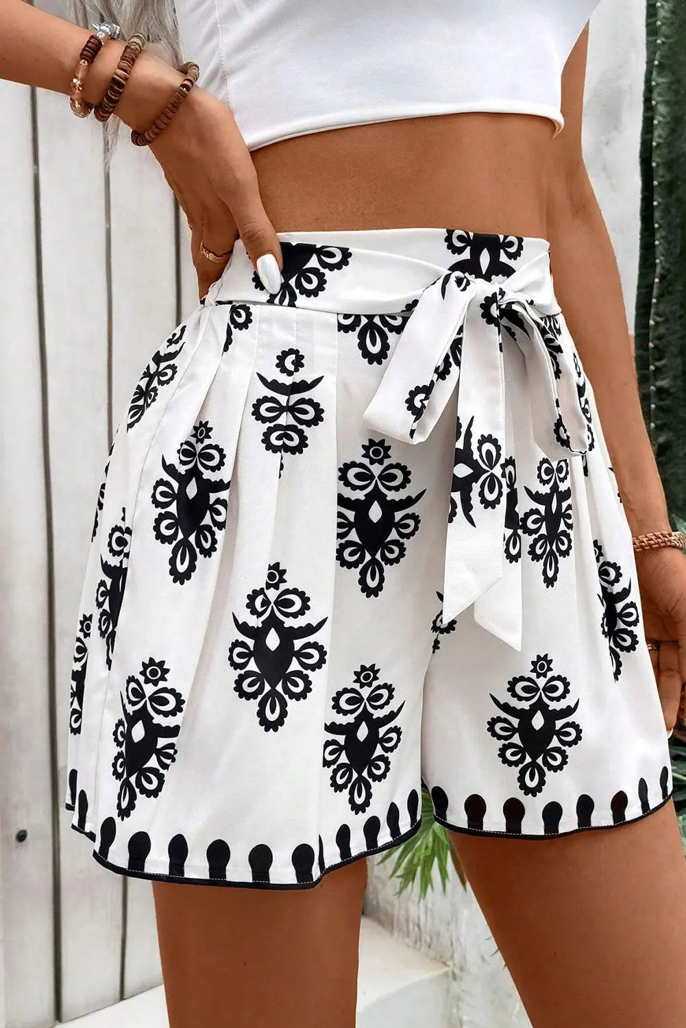 Geo Print Casual Short Florida Girl Fashion Boutique