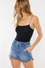 KanCan Ruffle Hem Denim Shorts Florida Girl Fashion Boutique