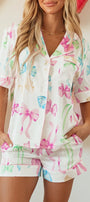 Colorful Bow Pj Set Florida Girl Fashion Boutique
