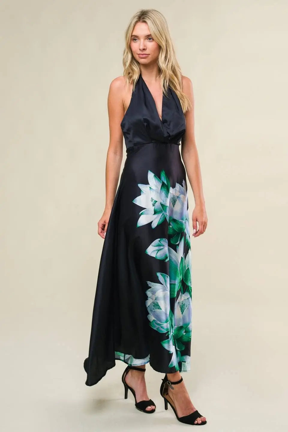 Teal Floral Party Dress Florida Girl Fashion Boutique