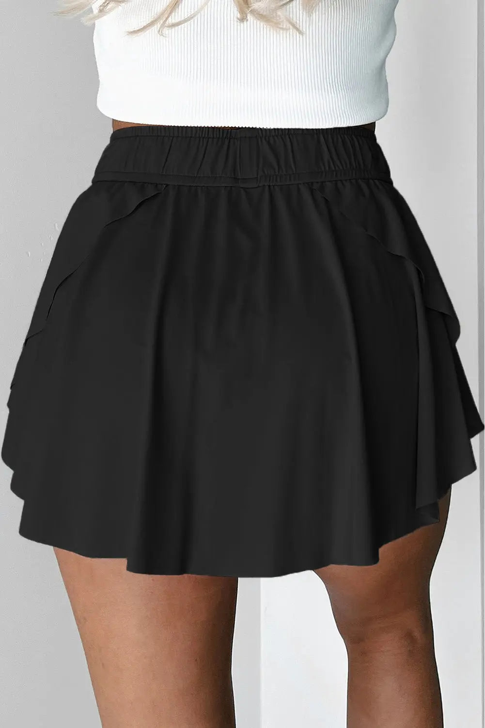 Drawstring High Waist Lined Tennis Skort Florida Girl Fashion Boutique