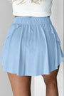 Drawstring High Waist Lined Tennis Skort Florida Girl Fashion Boutique