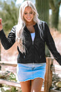 Faux Leather Bomber Jacket Florida Girl Fashion Boutique
