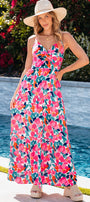 Rose Twist Top Maxi Florida Girl Fashion Boutique