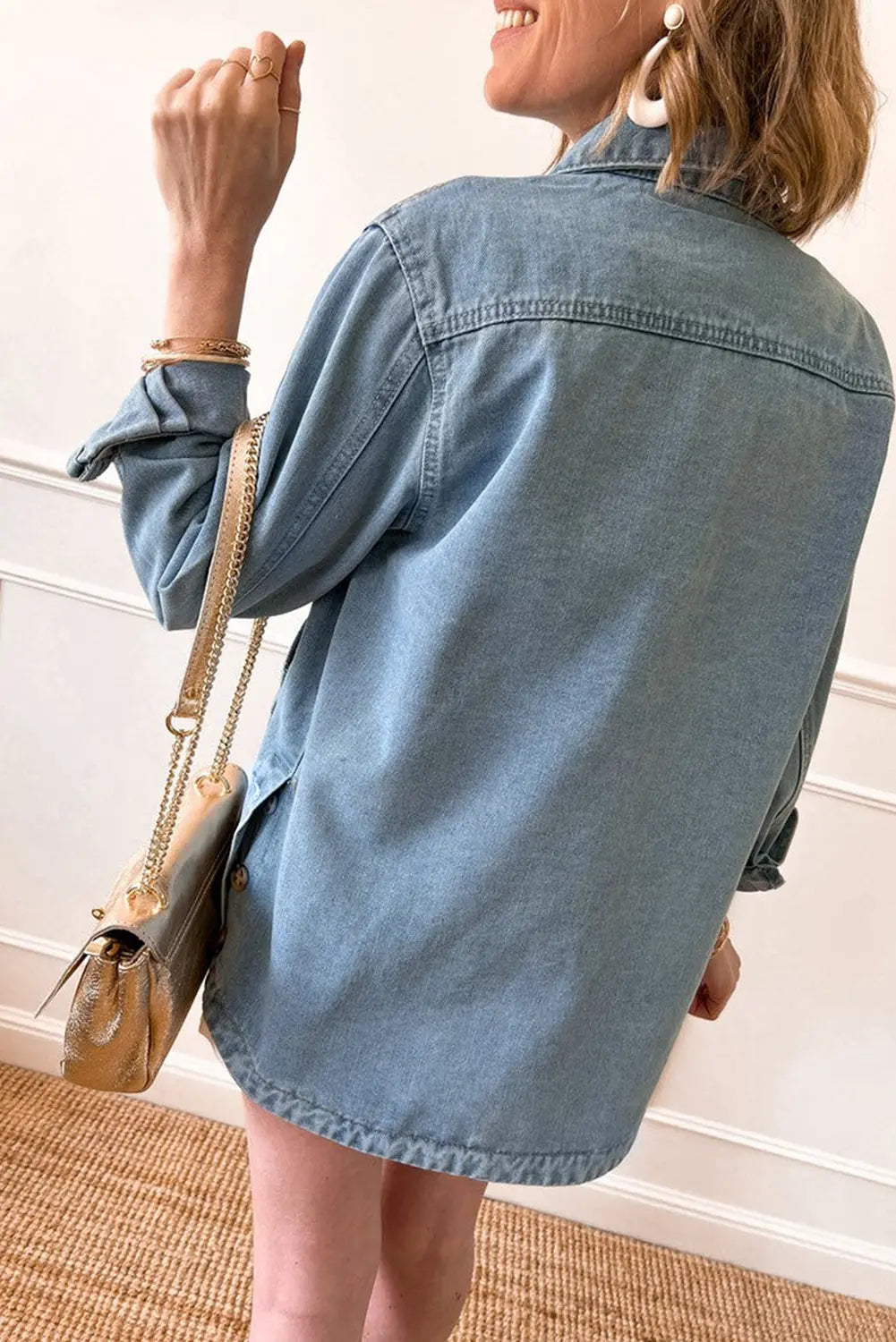 Weekend Vibes Denim Shacket Florida Girl Fashion Boutique