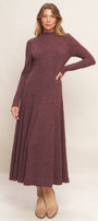 Mulberry Muse Ribbed Midi Dress