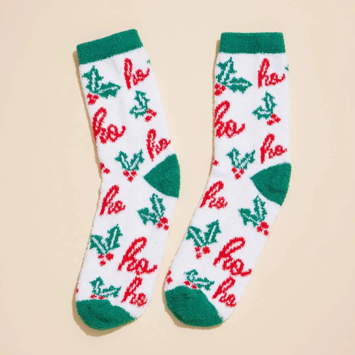 Christmas Fuzzy Socks Assorted Pack of 4 Frem