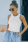 Basic White Tank Florida Girl Fashion Boutique