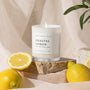 Coastal Lemon 11 oz Soy Candle Sweet Water Decor