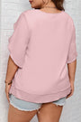 Frilly Overlap Blouse Florida Girl Fashion Boutique