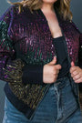Sequin Bomber jacket FLYING TOMATO