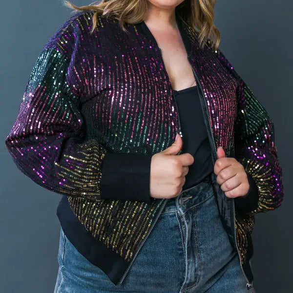 Sequin Bomber jacket FLYING TOMATO