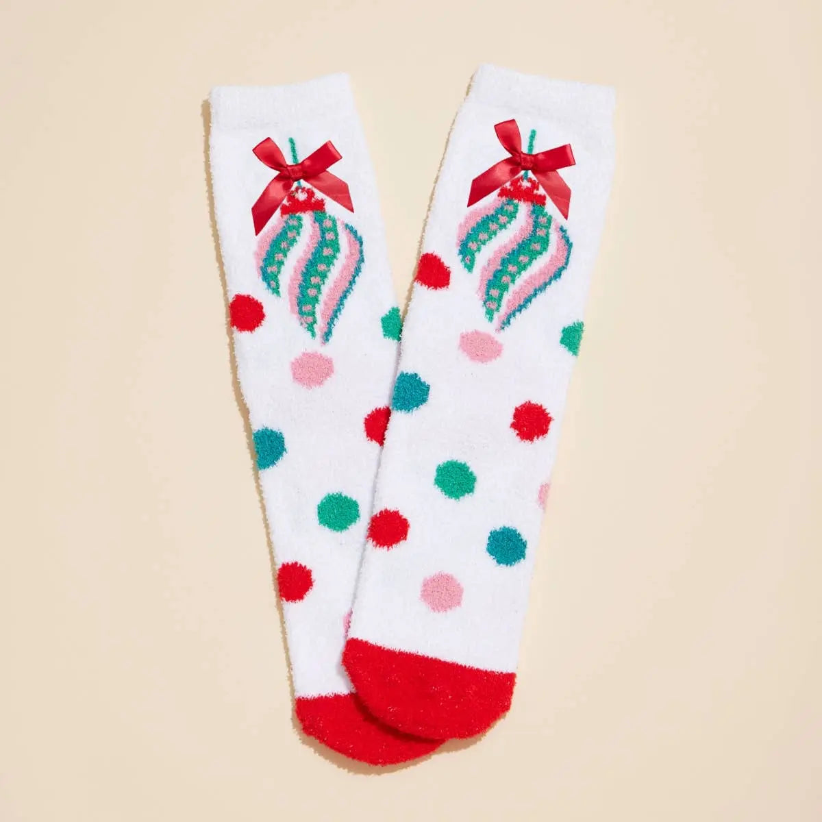 Christmas Fuzzy Socks Assorted Pack of 4 Frem