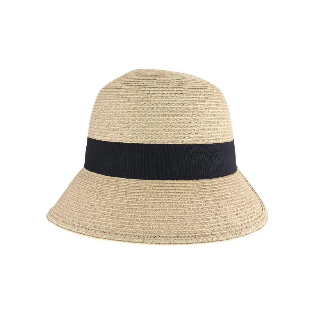 Ribbon Trim Cloche Sun Hat C.C Beanie