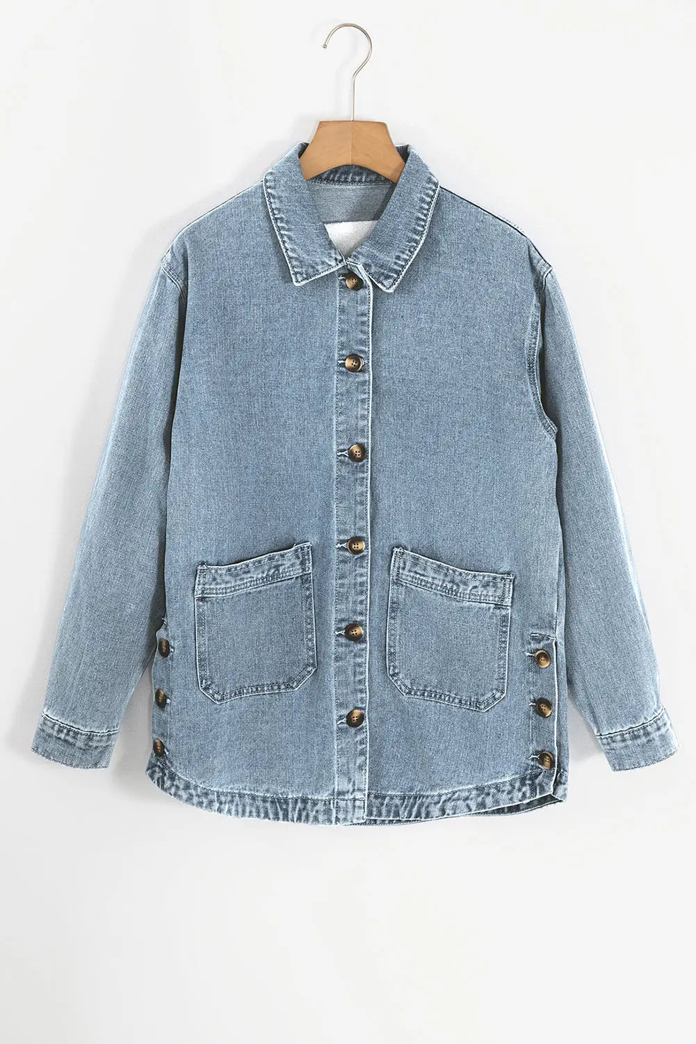 Weekend Vibes Denim Shacket Florida Girl Fashion Boutique