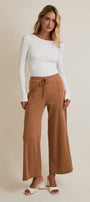 Drawstring Wide Leg Lounge Pants