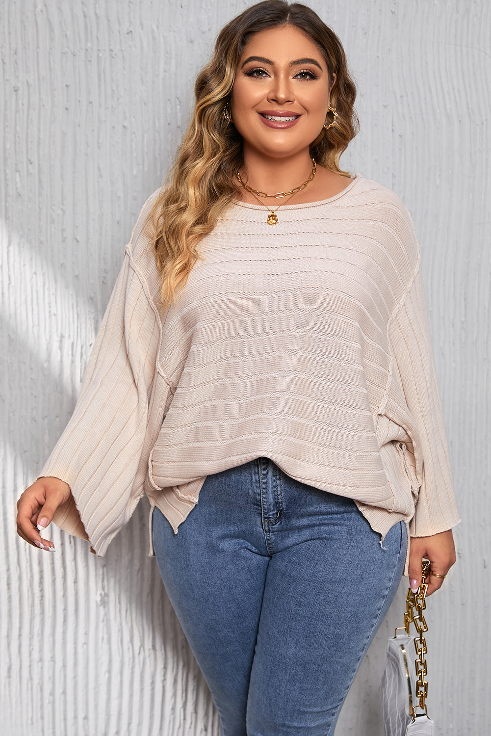 Exposed Seam Ribbed Top Florida Girl Fashion Boutique