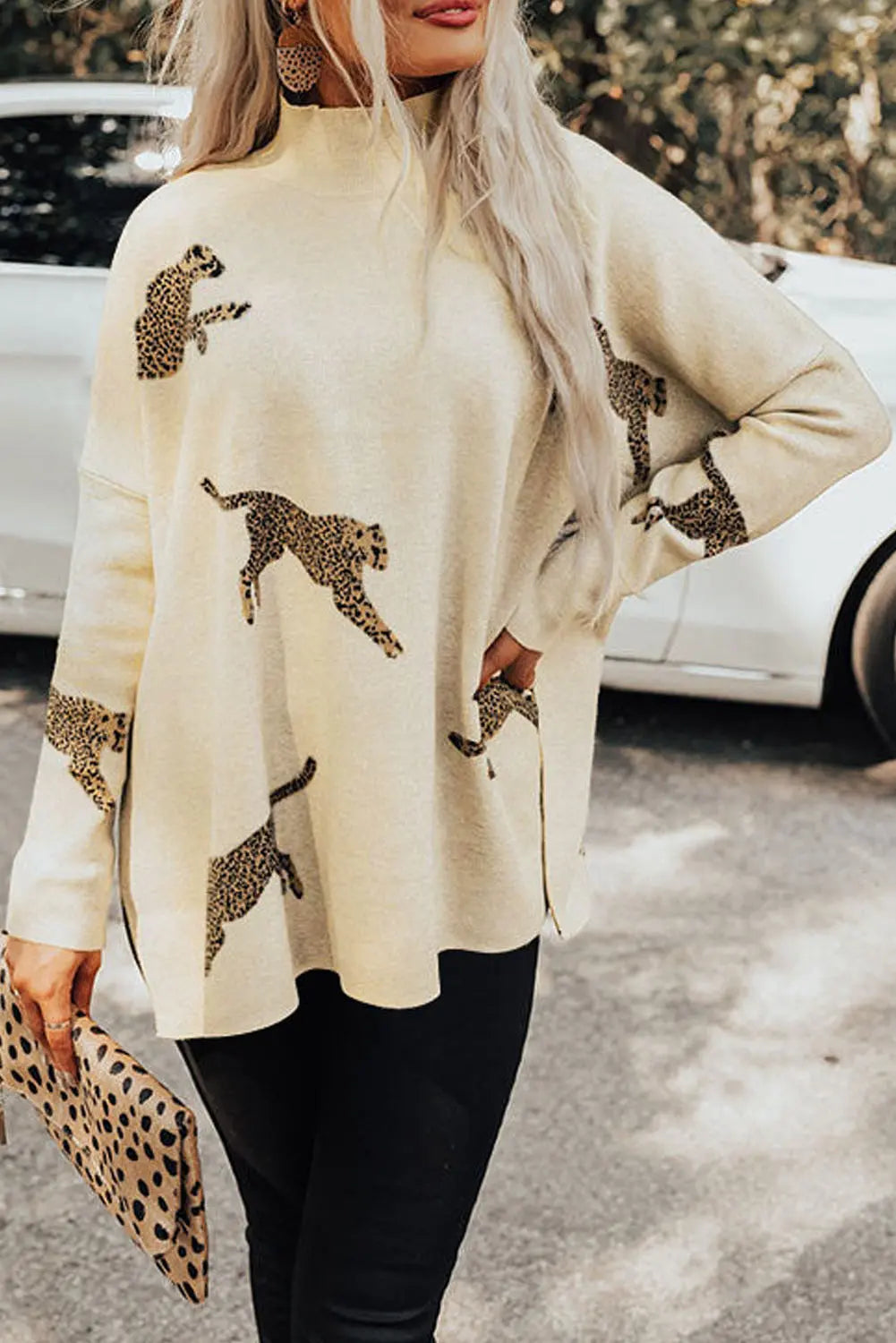 Running Cheetah Sweater Florida Girl Fashion Boutique