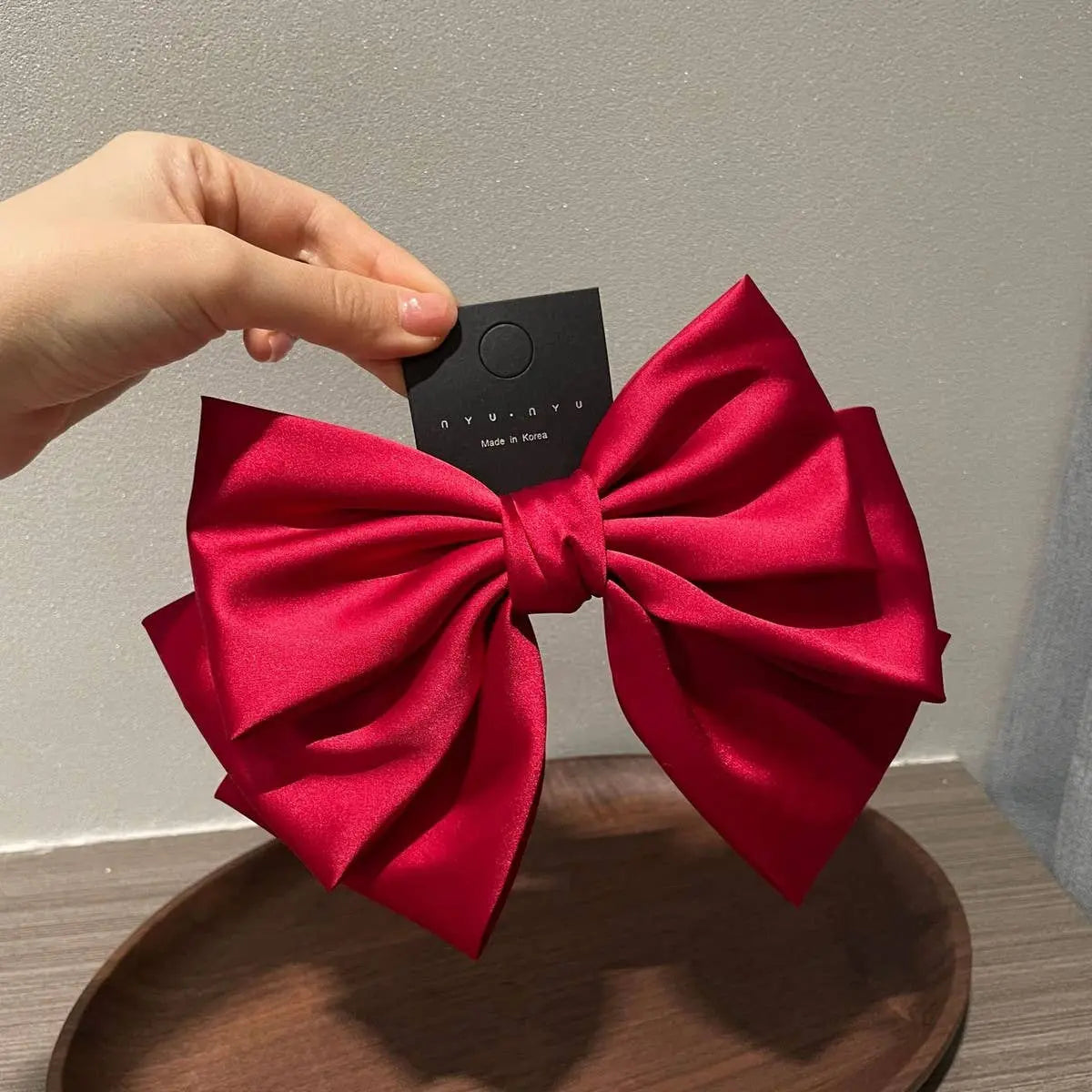 Satin Black Bow ACCITY