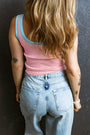 Contrast Ribbed Tank Florida Girl Fashion Boutique